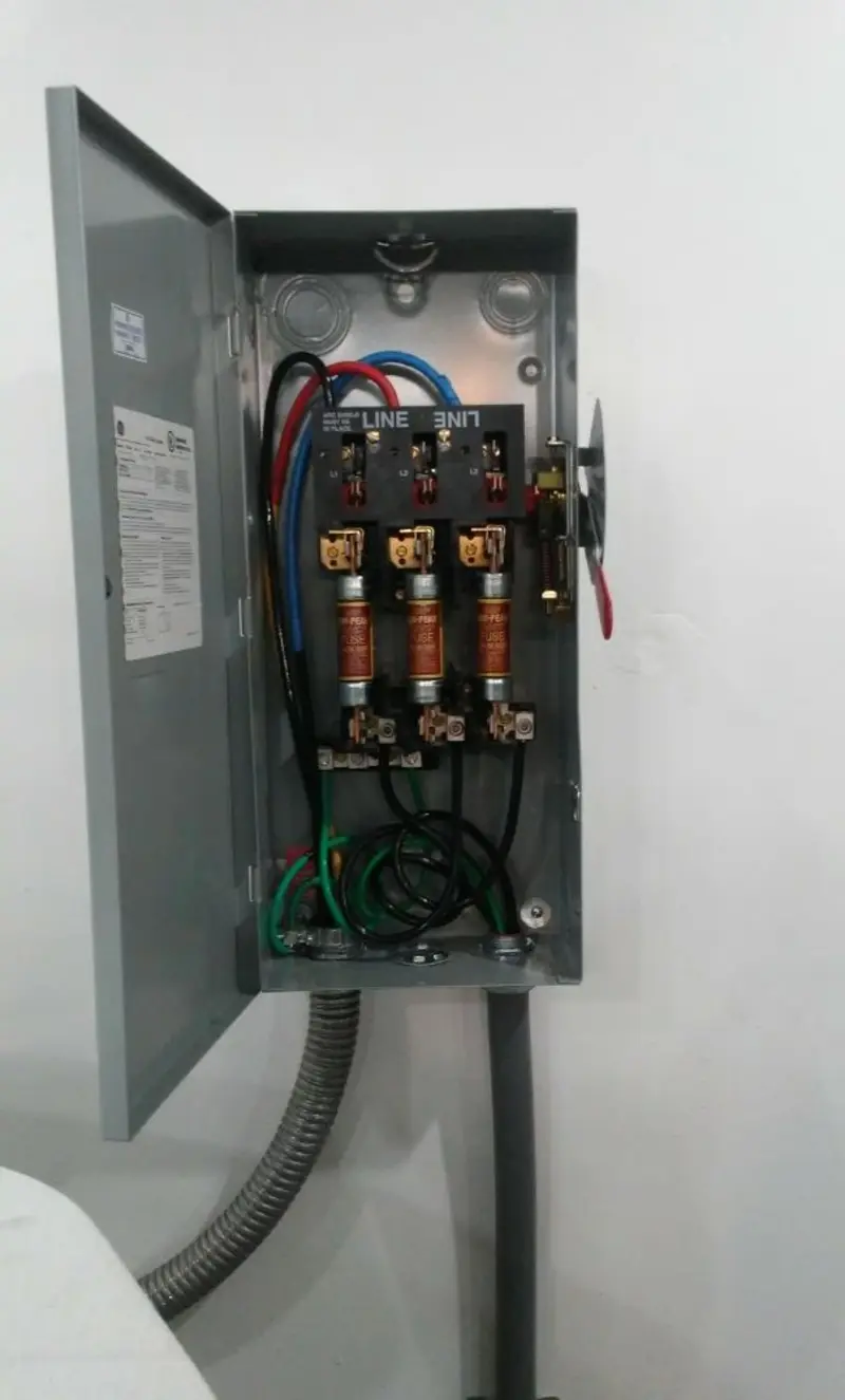 Three-phase disconnect switch installed for Electrical Wiring & Rewiring in Utica